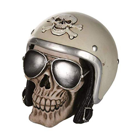 regalo per inaugurazione negozio tatuaggi teschio biker
