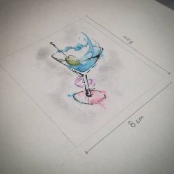 Martini watercolor-1
