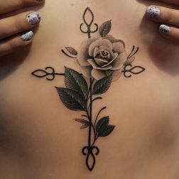 Bones Tattoo Floral-3