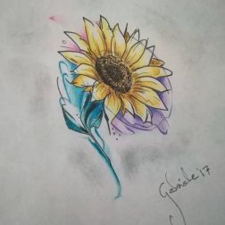Girasole watercolor-1