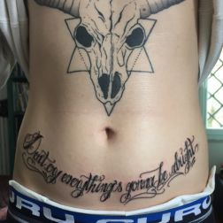 Lettering & buffalo skull-1