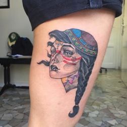 indianface tattoo-1