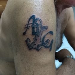 Tatuaggi Galleria Categoria Old School Immagine Iniziali Ed Ancora 1