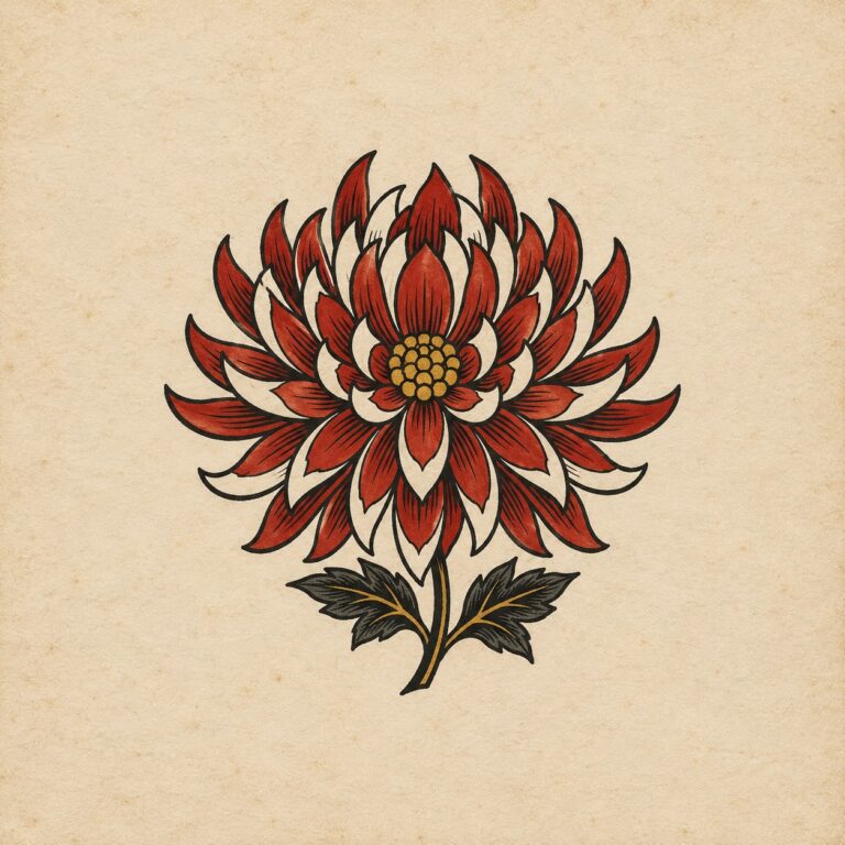 Tatuaggio Crisantemo Giapponese