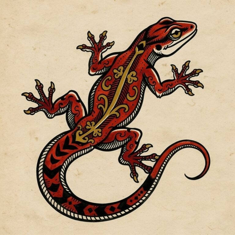 Tatuaggio Geko