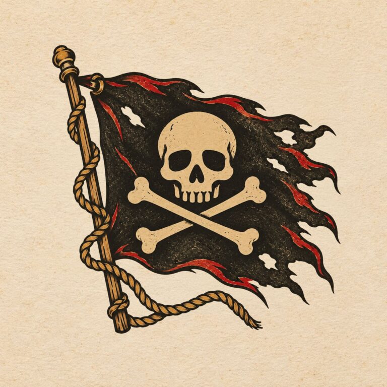 Tatuaggio Jolly Roger – Pericolo Mortale