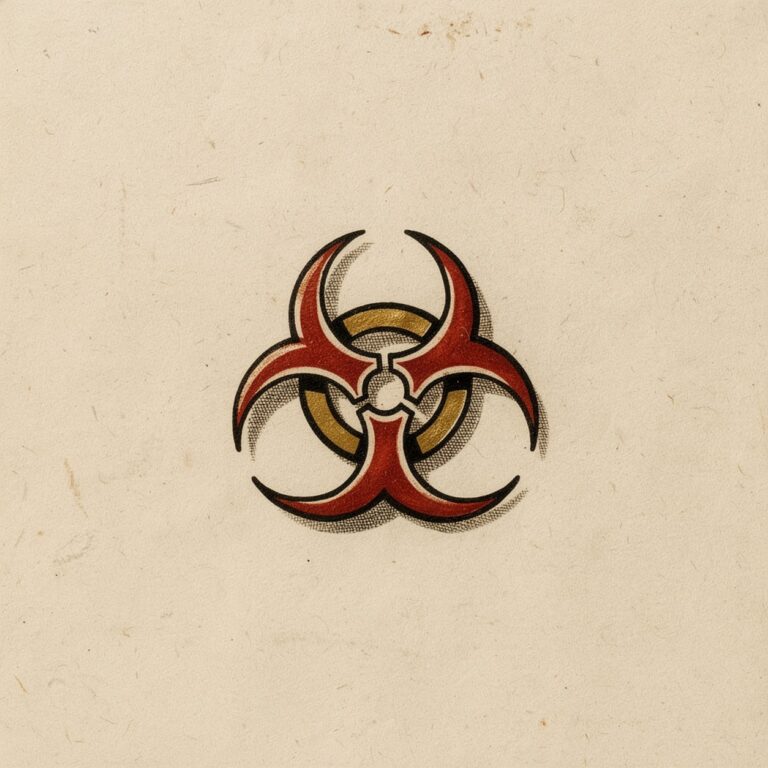 Tatuaggio Rischio Biologico – Biohazard