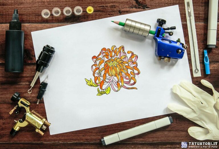 Tatuaggio Crisantemo Giapponese