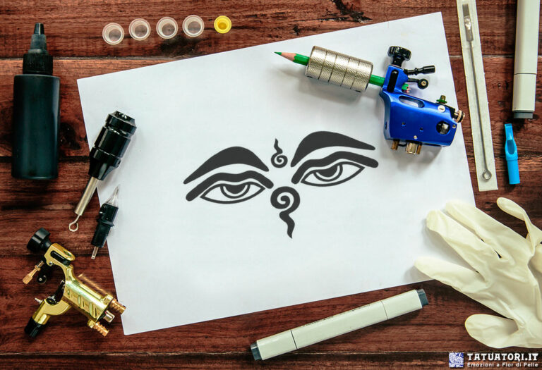 Tatuaggio Occhio di Buddha