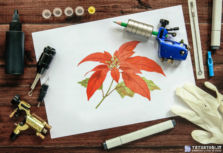 Tatuaggio Poinsettia – Stella di Natale
