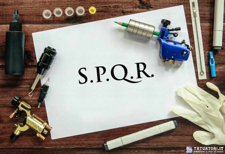 Tatuaggio S.P.Q.R.